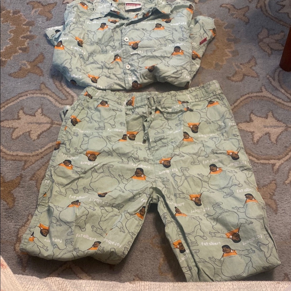 Vintage Fat Albert Themed Pajama Set size 14 kids